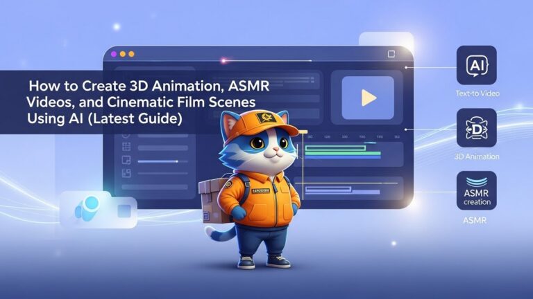 How to Create 3D Animation, ASMR Videos, and Cinematic Film Scenes Using AI (Latest Guide)